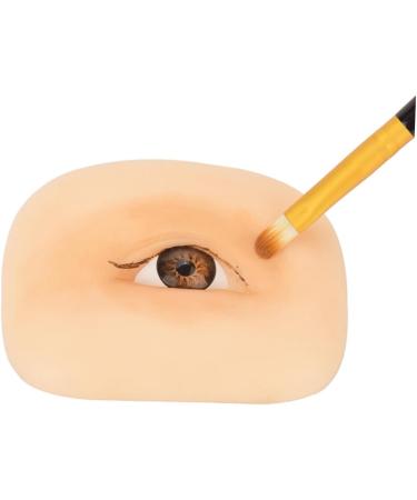 Professional Mold Reusable Blank Skin Silicone Up Simulated Left Eye Tool Make Practicing Practice 6.9x5.2cm As Shown 2 - Buy Online on GoSupps.com