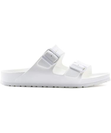 Buy Birkenstock Arizona-Birkibuc Unisex Sandals - White (Size 8-8.5 Narrow Women / 6-6.5 Narrow Men) - International Shipping Available - Buy Online on GoSupps.com