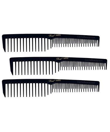 Krest Pro Care Black Space Tooth Comb 6000 (3-pack) - Professional Hair Styling Tool - Buy Online on GoSupps.com