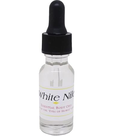White Nile Scented Body Oil Fragrance Glass Dropper Top - Clear - 1/2 oz. - ID#35125 0.5 Fl Oz (Pack of 1)