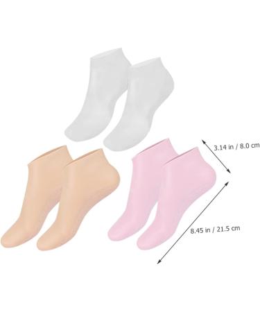 Mikinona Feet Moisturizing Socks 3 Pairs Moisturizing Socks Silicone Socks Foot Care Foot Care Spa Socks Aloe Socks Cracked Heel Repair Lotion Socks Foot Socks Sebs Heel Socks Damping Miss - Buy Online on GoSupps.com