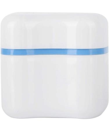 Sky Blue Dental Prostheses Container Cup Box | False Teeth Storage with Filter Screen - Ideal for Travel School & Home Use - Buy Online on GoSupps.com