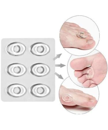 Transparent Self-Adhesive Oval Silicone Foot Gel Cushions - 6 Pack - Buy Online on GoSupps.com