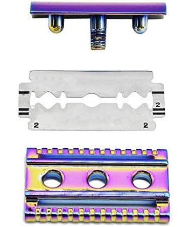 Panysilio Rotatable Double Edge Shaving Knife - Classic Men's Manual Hair Removal Razor - Colorful & Efficient Shaving Tool - Buy Online on GoSupps.com