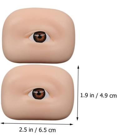 NOLITOY 2pcs Eye Practice Skin Eyeshadow Permanent Make up Practice Skin Silicone Makeup Skin Training Board 6.5x4.9cm As Shown - Buy Online on GoSupps.com