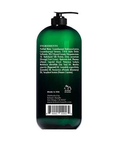 Botanic Hearth Tea Tree Shampoo and Conditioner Set - 100% Pure Tea Tree Oil - Soothes Itchy Scalp - Sulfate & Paraben Free - 16 fl oz each - Buy Online on GoSupps.com