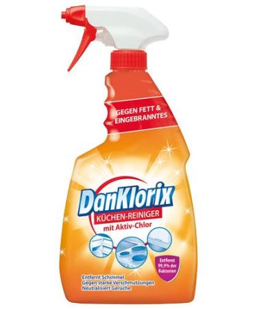 DanKlorix kitchen cleaner with active chlorine pump - 6X 750 ml