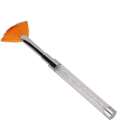ANKROYU Fan Shaped Nail Art Pen Brush with Rhinestone Handle Nail Art Flower Drawing Pen Glitter Art Drawing Fan Pen Liner Brush Dust Powder Remover Nail Brush(B) - Buy Online on GoSupps.com