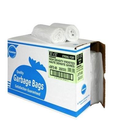 Bags-Garbage 20X22 Frosted Utility 50/ROLL 20ROLLS/CT