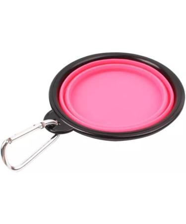Foldable Silicone Dog Bowl - Portable Water & Food Bowl (Small Pink) for Travel & Outdoor Adventures - Buy Online on GoSupps.com