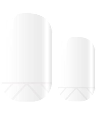 Avoa Beauty nail film -"White Queen" white transparent lines nail art design 16 thin self -adhesive long -lasting nail wraps (white queen)