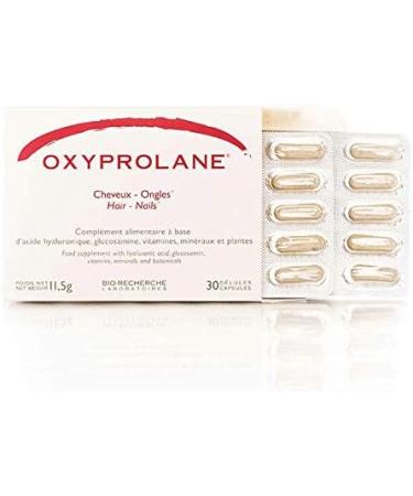 Oxyprolane Hair & Nail Double Action Food Supplement Cure 1 Month / 30 Capsules (1/d) Made in France by Laboratories B - Buy Online on GoSupps.com