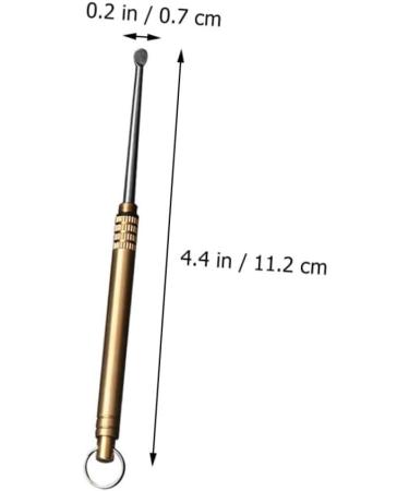 Titanium Alloy Ear Digger Spoon - Portable Ear Wax Cleaner & Removable Spoon - Buy Online on GoSupps.com