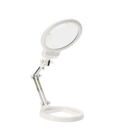Magnifying Glasses Educational Hobby Magnifiers Desktop Collapsible Magnifying Glass with Scale 10X Bright Led for Reading Work Hobbies Welding and Crafts Books Comfortable Anniversary