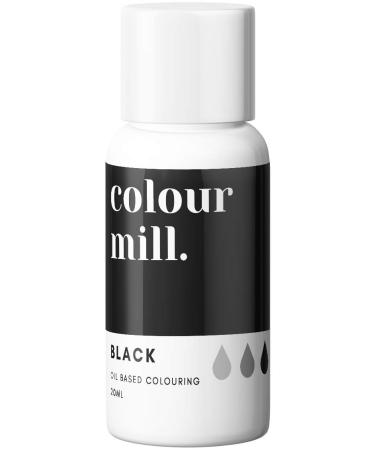Colour Mill Oil-Based Food Coloring, 20 Milliliters Black