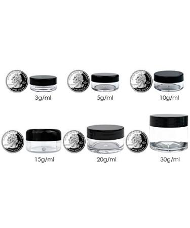 50 Clear 5g Acrylic Jars - BPA Free Cosmetic Containers for Makeup, Samples, and More - Buy Online on GoSupps.com