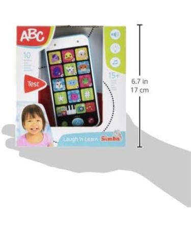 Simba ABC Smartphone for Children - Light & Sound Toy Mobile Phone with Melodies & Animal Noises | Ideal for Ages 12 Months+ - Buy Online on GoSupps.com