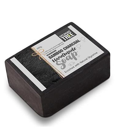 Speaking Tree Bamboo Charcoal Handmade Soap - Natural Deodorizing & Cleansing - Pack of 3 - Buy Online on GoSupps.com
