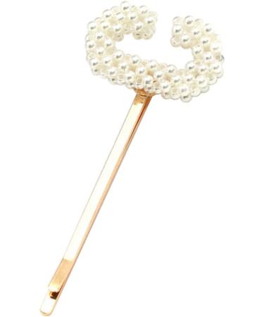 BIUDECO 1pc Metal Snaps Teen Girl Hair Accessories Hair Pieces for Women Letter Barrettes Pins Word Pearl Bobby Pins Girl Hair Clip Issue Card Hairpin Button Alphabet Hairpin Pearl Hairpin Size 4 Golden - Buy Online on GoSupps.com