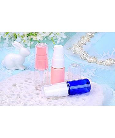 6 Pcs 10ml Empty Refillable Cream Lotion Pump Bottles Portable Travel Cosmetic Bottles with White Press Pump Head for Storing Emulsion Shampoo Etc Blue L 10ml/0.3oz - Buy Online on GoSupps.com