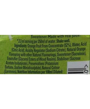 Morrisons Robinsons Squashd Orange Drink 66ml 20 drinks - Buy Online on GoSupps.com