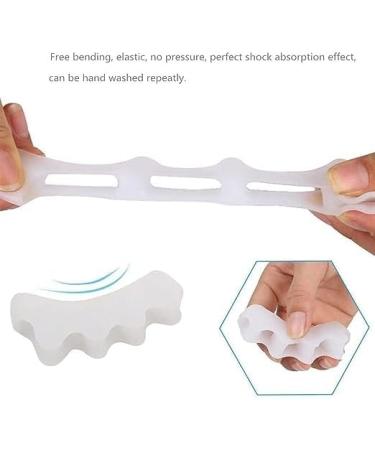 Toe Separator for Feet Toe Spacers Correct Toes Yoga Silicone Hammer Toe Corrector for Women & Men Correct Toe Straighteners for Overlapping Toes (All Finger Toe Separator) - Buy Online on GoSupps.com