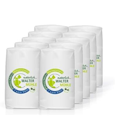Eduard Walter KG Organic wheat flour untreated Type 550 Walter mill 1kg 10 pieces premium baking quality of course pure - Buy Online on GoSupps.com