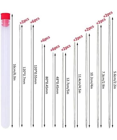 Acne Needle Set - 30 PCs Pearl Needles 5 Sizes & 20 Straight Needles for Easy Threading - Ideal for Bracelets & Necklaces - Buy Online on GoSupps.com