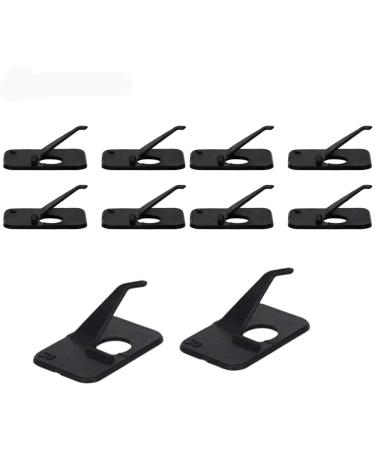 EBOCACB 10pcs Black Plastic Arrow Rest Archery Recurve Bow Arrow Rest Hunting Shooting Targeting Accessory Right Hand