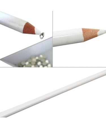 Nail Art Pencil Nail Art Drawing Pen Hook Flower Carving Nail Pen Rhinestones Picker Beauty Makeup Manicure Tool White - Buy Online on GoSupps.com