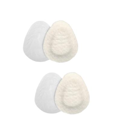 FRCOLOR 2 Pairs Felt Foot Pad Forefoot Pads Metatarsal Pads Shoes Tongue Pads Breathable High Heel Inserts Supple Foot Palms Pads High Heel Liner High Heels Pads Half Shoe Patches