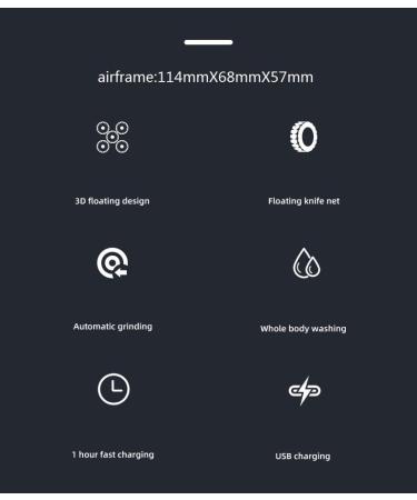 Detachable Head Shaver 5 in 1 Electric Shaver IPX6 Waterproof wet/dry rechargeable 5D floating head Rotating shaver Beauty kit (Dark blue suit) - Buy Online on GoSupps.com