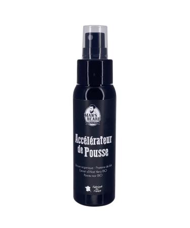 Man's beard - Growth accelerator - Organic silicon - Promotes growth and densifies the beard -Capacity 60 ml - Ingredients of natural origin - 100% made in France