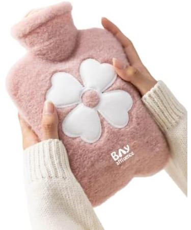 Small Pink Hot Water Bottle for Adults, Seniors & Children - Hot Water Bag for Hot Compress - Buy Online on GoSupps.com