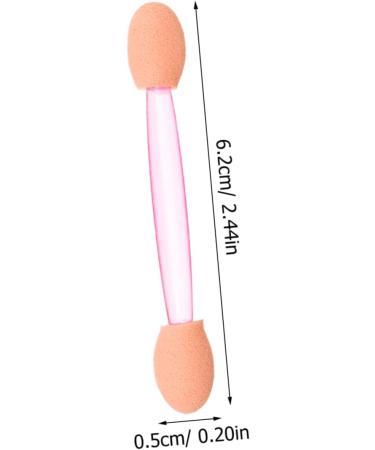 MUSISALY 100pcs Eye Shadow Stick Double Ended Makeup Brush Sponges Makeup Comestic Mini Para Emulsion Pink 6.20X0.50X0.50CM Pink - Buy Online on GoSupps.com