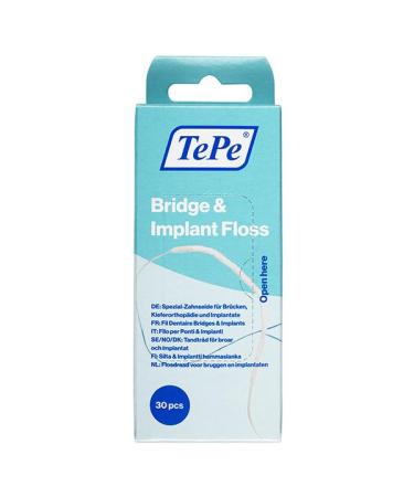 TePe Bridge & Implant Floss 30 pcs