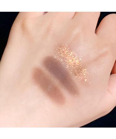 Lovelycat 9 Colors Glitter Eyeshadow Makeup Palette Matte High Pigmented Colorful Creamy Texture Eye Shadow Powder Natural Waterproof Long Lasting Eyeshadow Powder Cosmetics (gold) - Buy Online on GoSupps.com