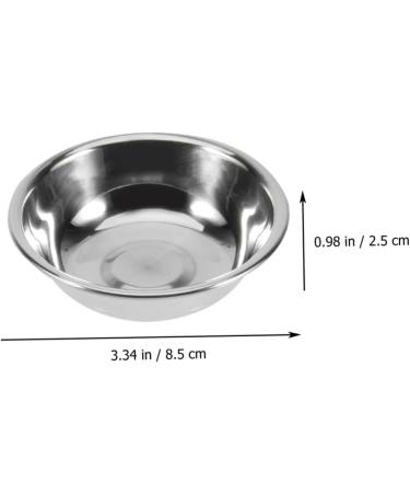 Milisten 8pcs Stainless Steel Plate Appetizer Prep Dishes for Cooking Snack Plate Sauce Dishes Japanese Plates Small Condiments Ramekins Round Dish Stainless Saucer Dish Mini Seasoning 8.5X8.5X2.5CM Silver - Buy Online on GoSupps.com