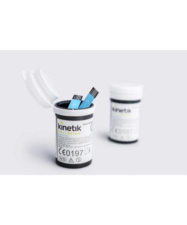 Kinetik Wellbeing Blood Glucose Test Strips (Pack of 100) Used by The NHS & Sterile Lancets (Pack of 300) Used by The NHS in Association with St John Ambulance 100 count (Pack of 1) + Sterile Lancets Pack of 300 - Buy Online on GoSupps.com