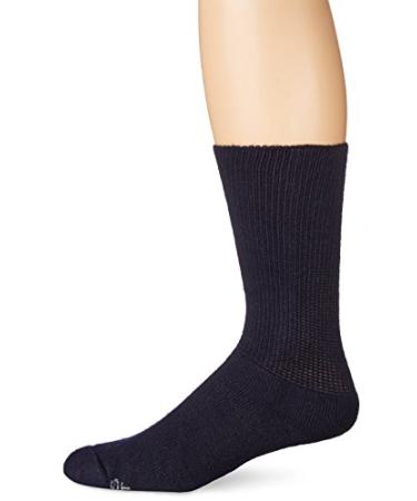 World's Softest Men's/Women's Sensitive Fit Comfort Feet Crew Socks X-Large Black