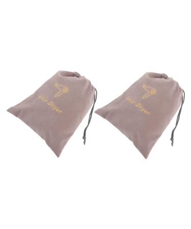 FOMIYES 2pcs Velvet Bag Portable Hair Dryer Bag Travel Bag for Shoes Blow Dryer Bag Blow Dryer Retractable Cord Hair Dryer Retractable Cord Hair Dryer Bag Drawstring Dust Bags for Handbags