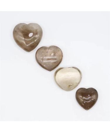 Crystal Rough 1pc 40mm Natural Crystal Stones Dark Smoky Quartz Heart Feng Shui Decoration Crystal - Buy Online on GoSupps.com