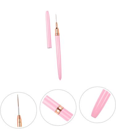 FRCOLOR Drawing Pen for Nail Art Nail Art Tool Nail Tools Gel for Nails Nail Pens for Nail Art Dotting Tools for Nails Pen for Dotting Nails Nail Brush 17.9x1cm Pink (pink 2) - Buy Online on GoSupps.com