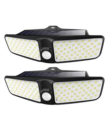 Solar Motion Sensor Lights Solar Energy Street Light Yard Path Home Garden Solar Power Lamp Wall Light Waterproof Solar Motion Lights (Color : 2pcs) (White)