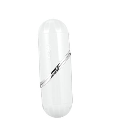 Gatuida Box Box Plastic White Love Money Glasses Case White 9.5x3cm