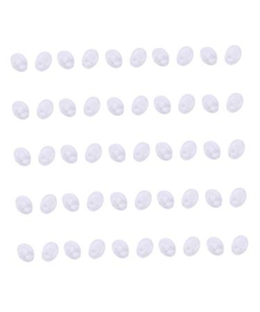 Nolitoy 25 pair of glass nose pads exchange nose protection for glasses nose pads silicone silicone glasses air chamber nose pads for sunglasses adhesive for glasses pads adjustable
