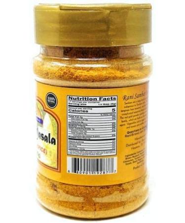Rani Sambar Masala 3oz PET Jar - All Natural Vegan Lentil Soup Spice Blend - 2.99 Ounce (Pack of 1) - Buy Online on GoSupps.com