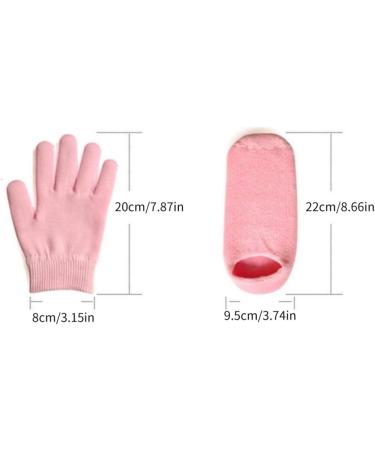 Moisturizing Gel Glove Sock Essential Oil Spa Glove Sock for Hand Feet Dry Skin Care 2Pairs Gel Spa Sock Glove - Buy Online on GoSupps.com