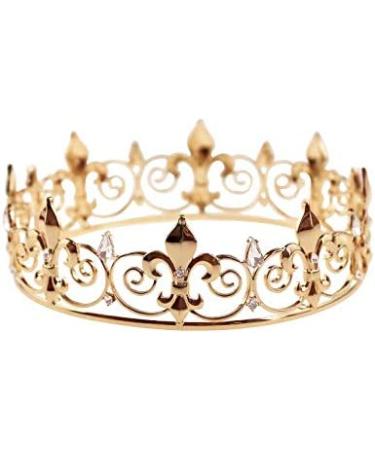 Royal Gold King Crown Cake Topper