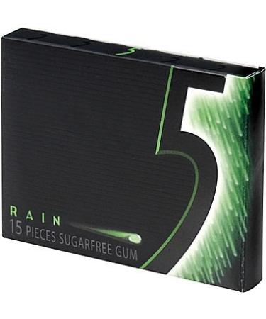 Wrigley's Rain Spearmint 5 Gum Sugarfree Chewing Gum Pieces Per Package 15 Count - Buy Online on GoSupps.com